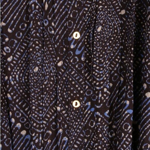 ULLA JOHNSON LAYLA DRESS with ruffle detail in blue - Picture 6 of 9